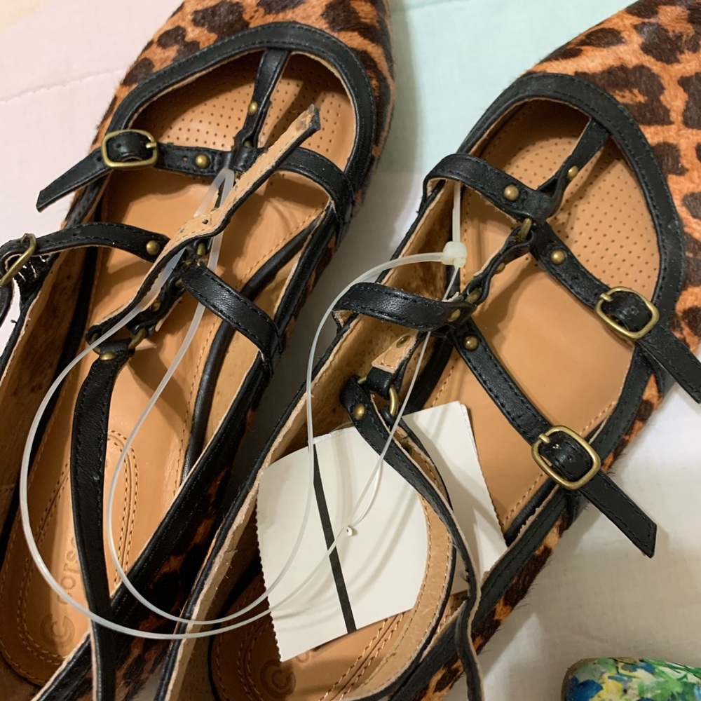 Brand new Corso Como real fur flats ladies 8.5